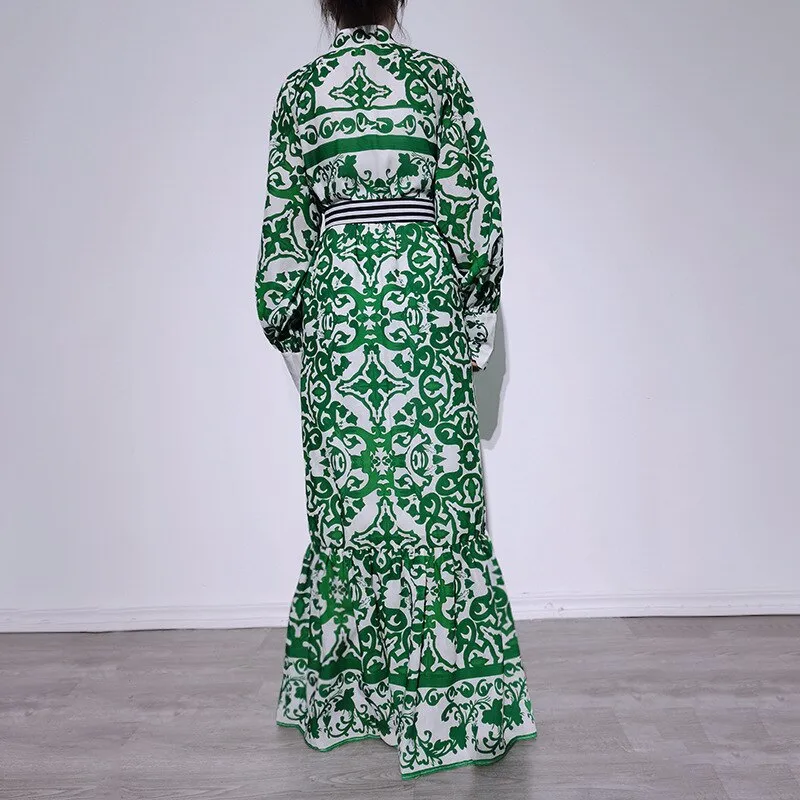 Saisha Bohemian Print Vintage Dress