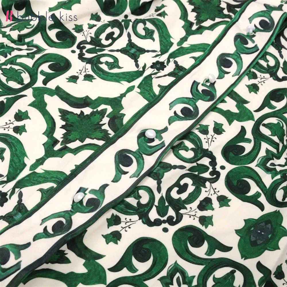 Saisha Bohemian Print Vintage Dress