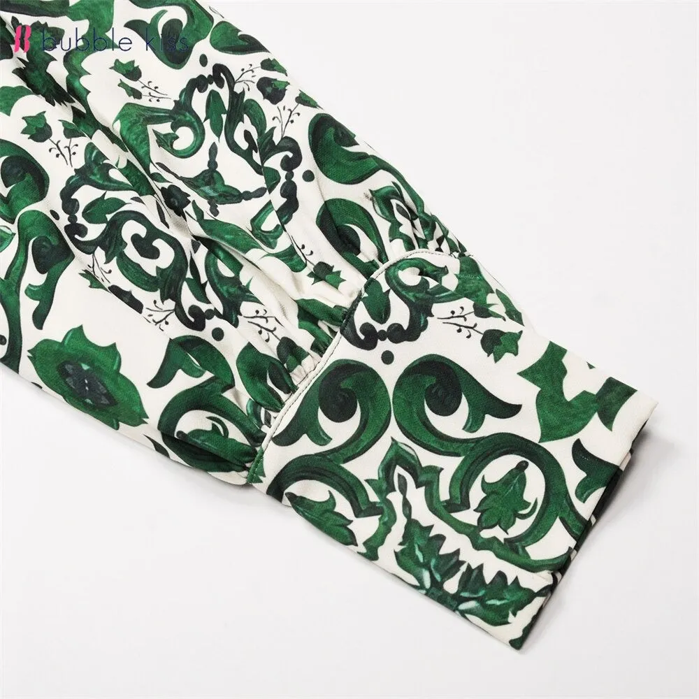 Saisha Bohemian Print Vintage Dress