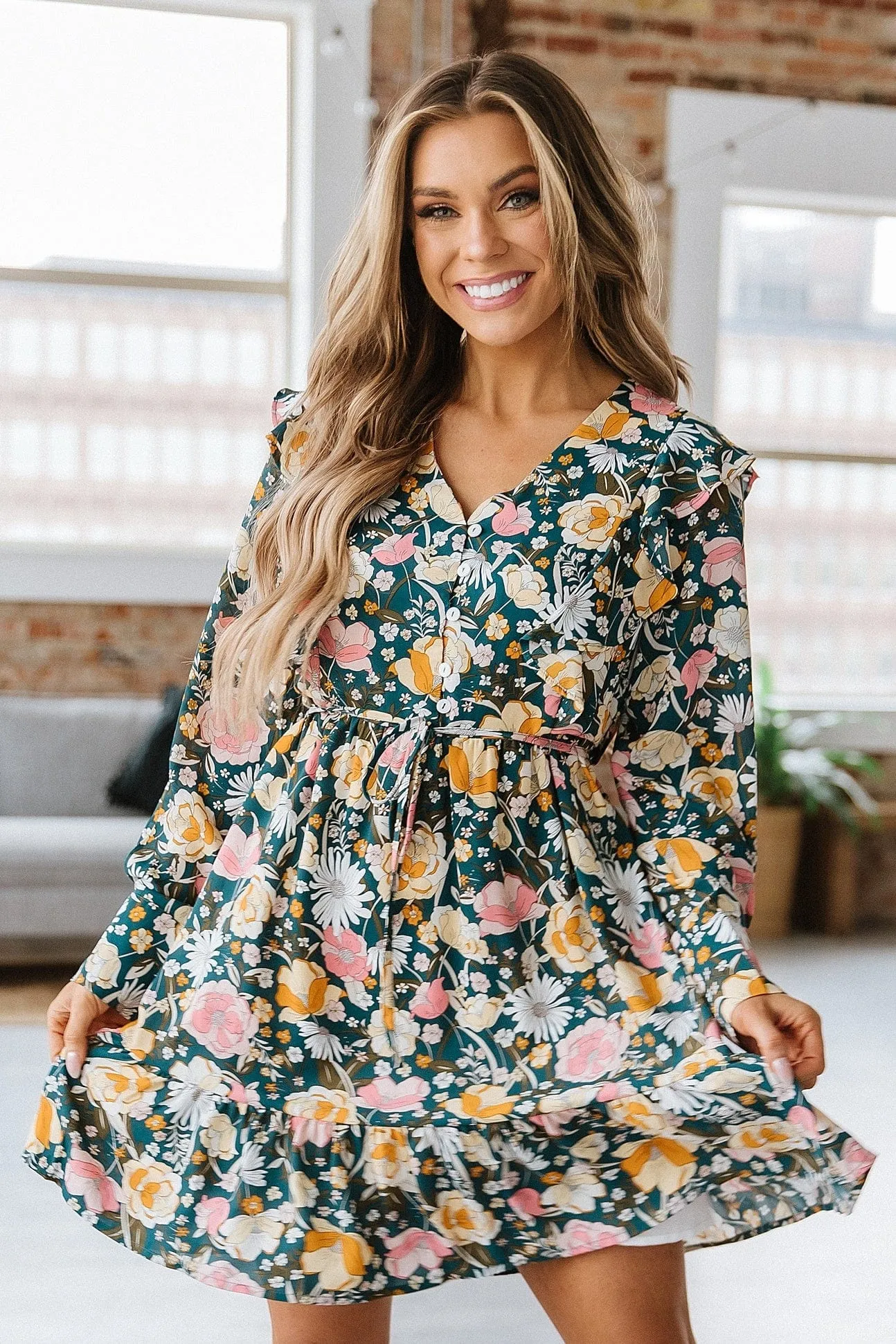 SALE - Texi Ruffled Mini Dress | S-XL