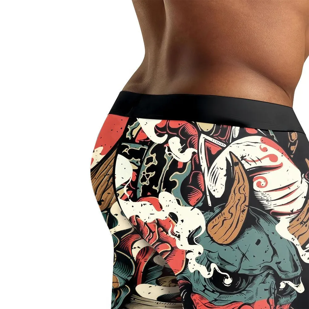 Samurai & Carp Men's Compression Leggings