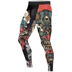 Samurai & Carp Men's Compression Leggings