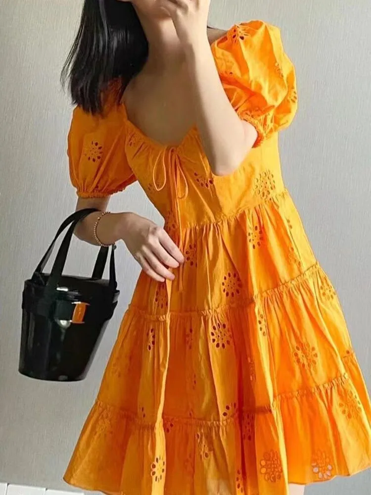 Selena Hollow Out Lace Dress