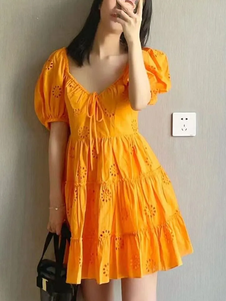 Selena Hollow Out Lace Dress