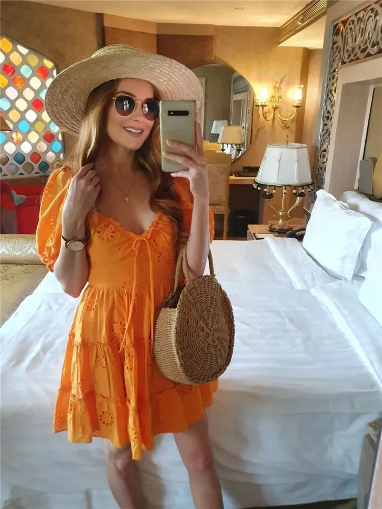 Selena Hollow Out Lace Dress