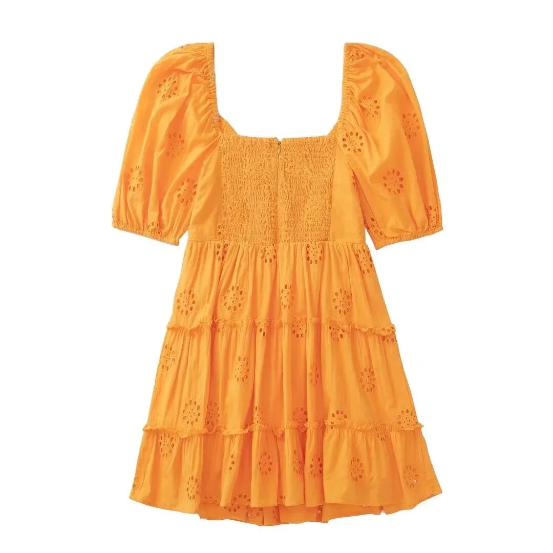 Selena Hollow Out Lace Dress