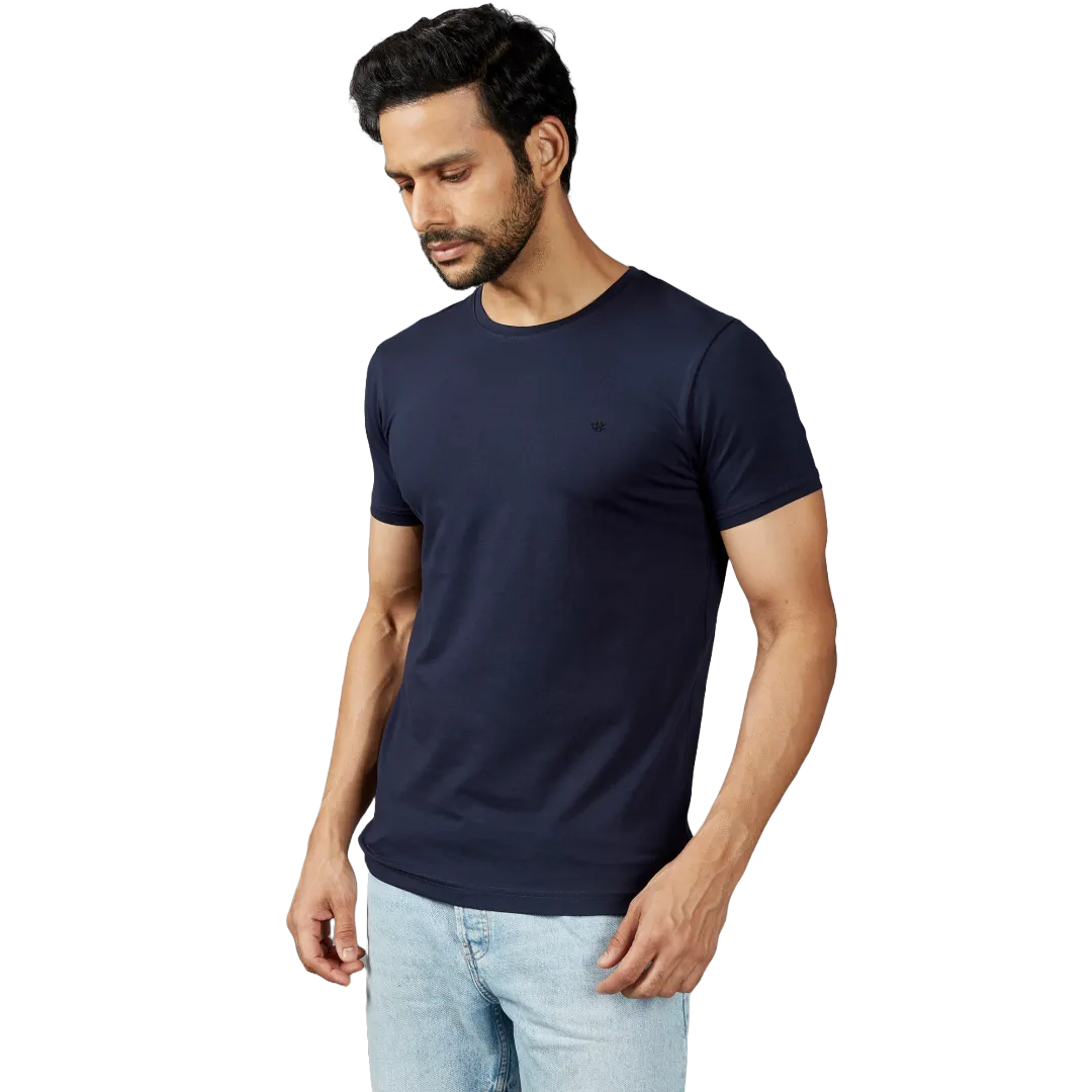 Solid with logo mark Navy Blue T-shirt