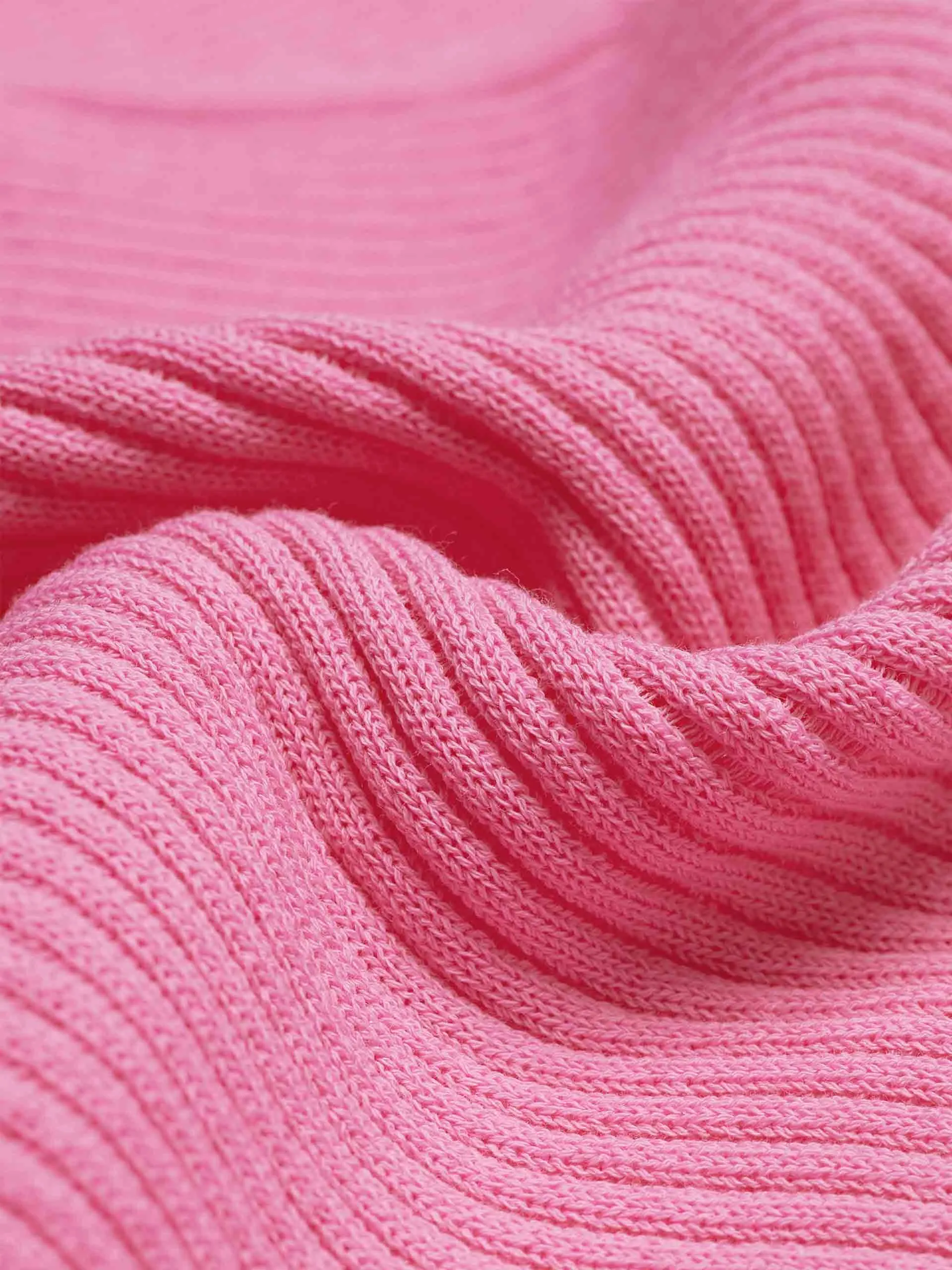 Wavy Trim Knit Cardigan