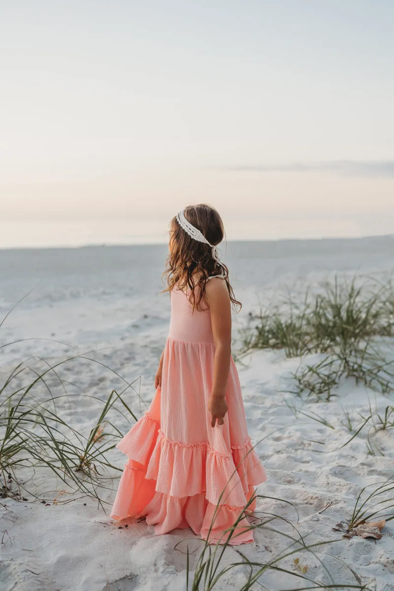 Wendy Dress (vibrant coral muslin)