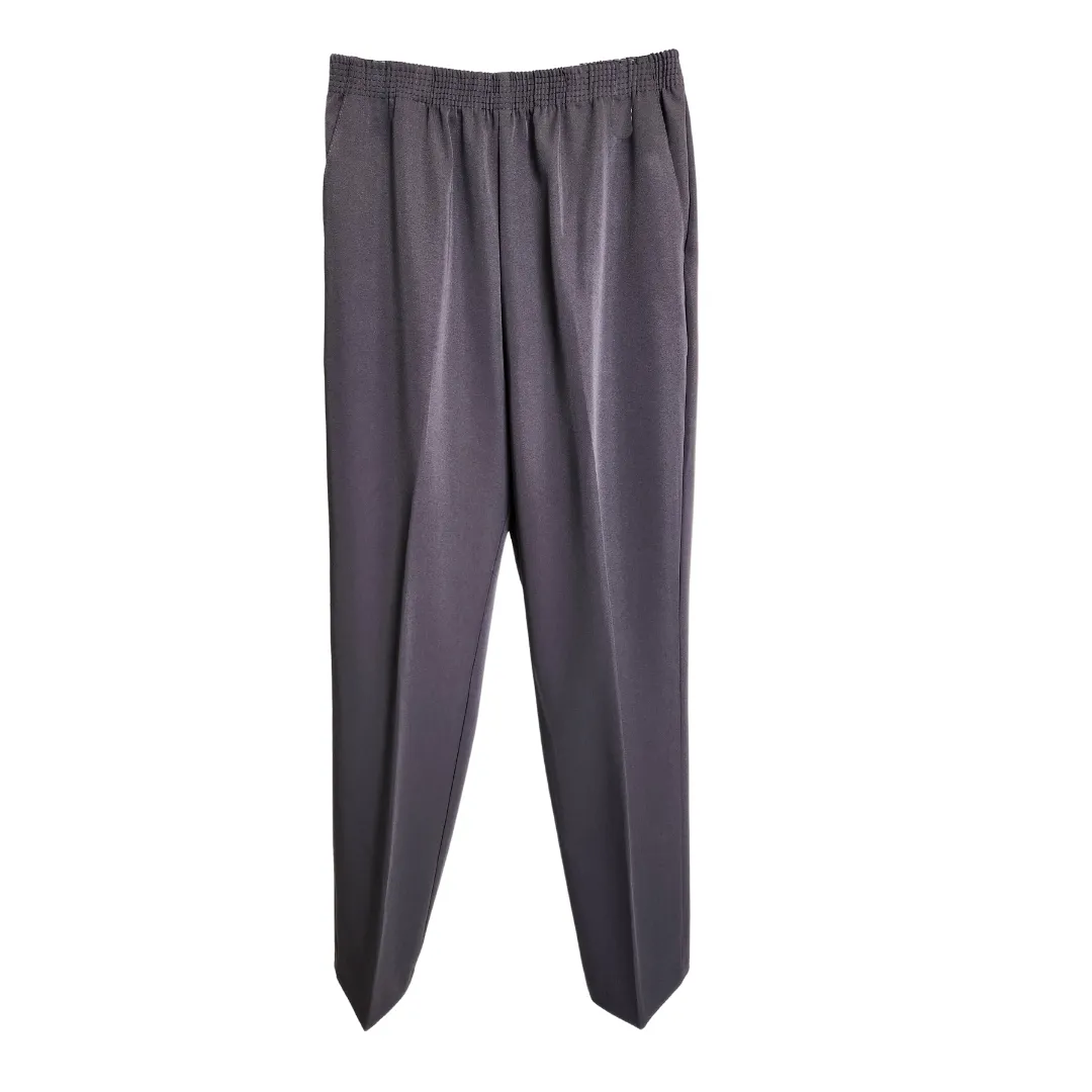 Women's Elastic Waist Petite Pull Up Pants