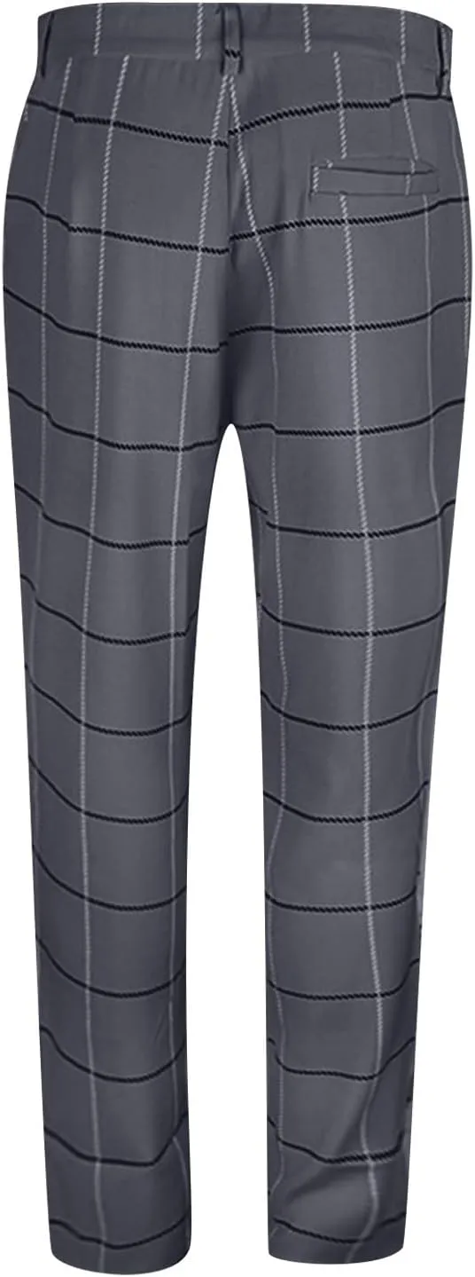 Ymosrh Men's Pants Slim Fit Dress Pants Fashion Skinny Stretch Casual Business Pants Golf, S-3XL